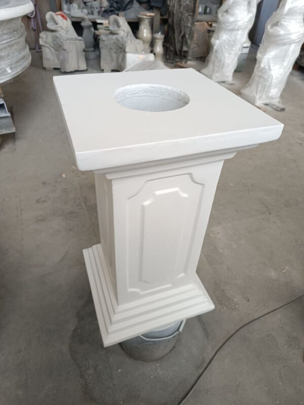 Тумба столб из бетона в белом (60 см) 12 tumba 2