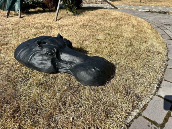 Скульптура Бегемот Папа (85 см) черный 6 skulptura begemot papa 85 sm chernyj 1