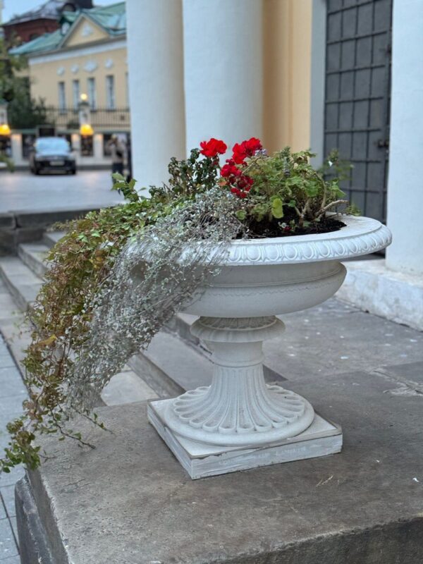 vazon dlya czvetov sicziliya belyj 1