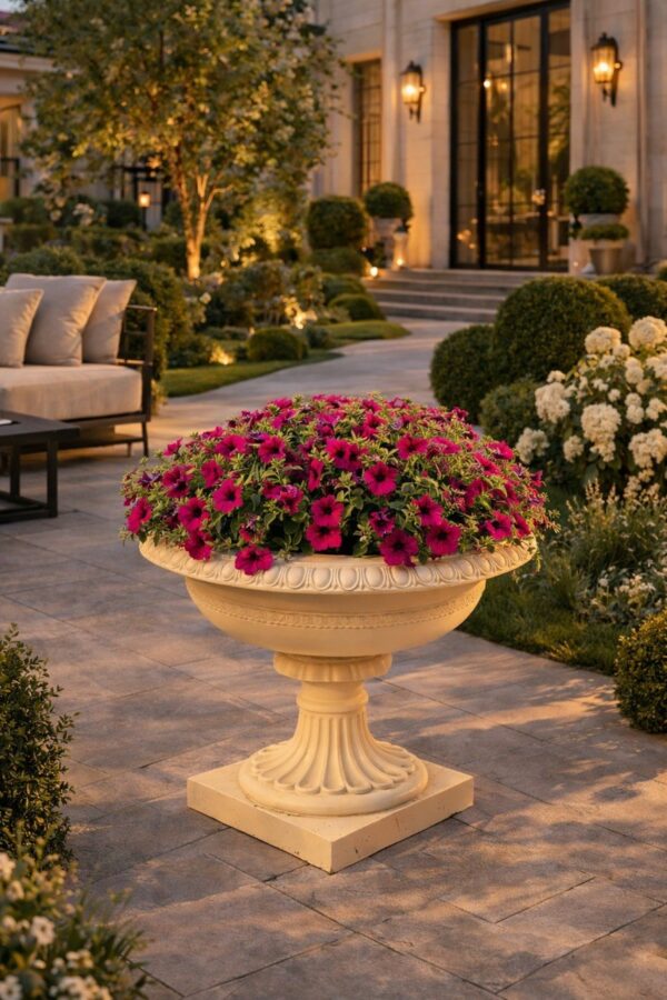 Alternative view of Вазон "Сицилия" Ø89 H66 см — бежевый