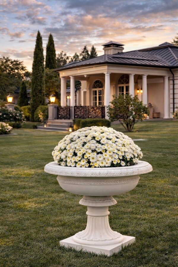 Вазон "Сицилия" Ø89 H66 см — белый 8 vazon sicziliya belyj 3