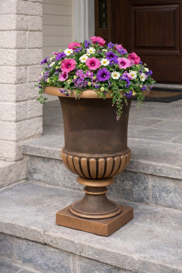 Alternative view of Вазон "Верона" Ø54 H69 см — бронзовый