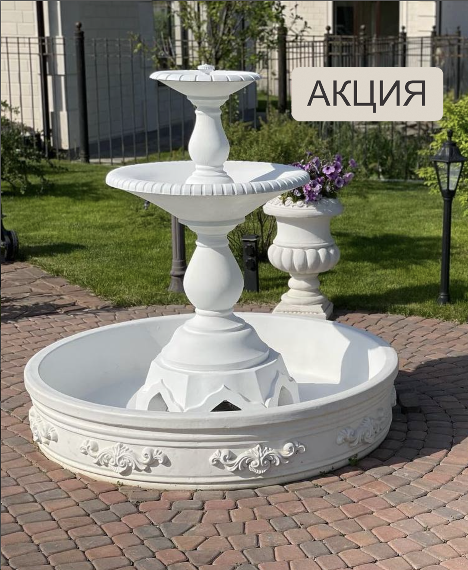 Фонтан Флоренция Аркадиан Белый 1 фонтан