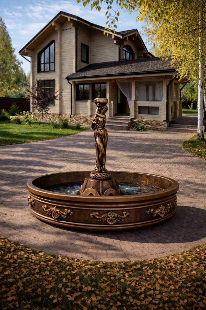 Фонтан Флоренция с Афродитой в бронзе Ø150 1 фонтан флоренция с Афродитой для дома