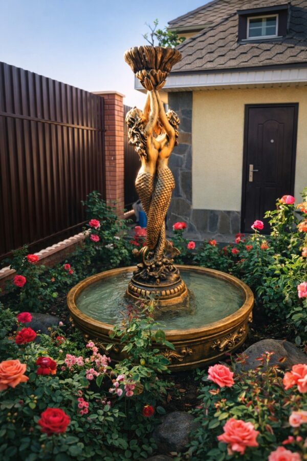 Фонтан флоренция с русалками