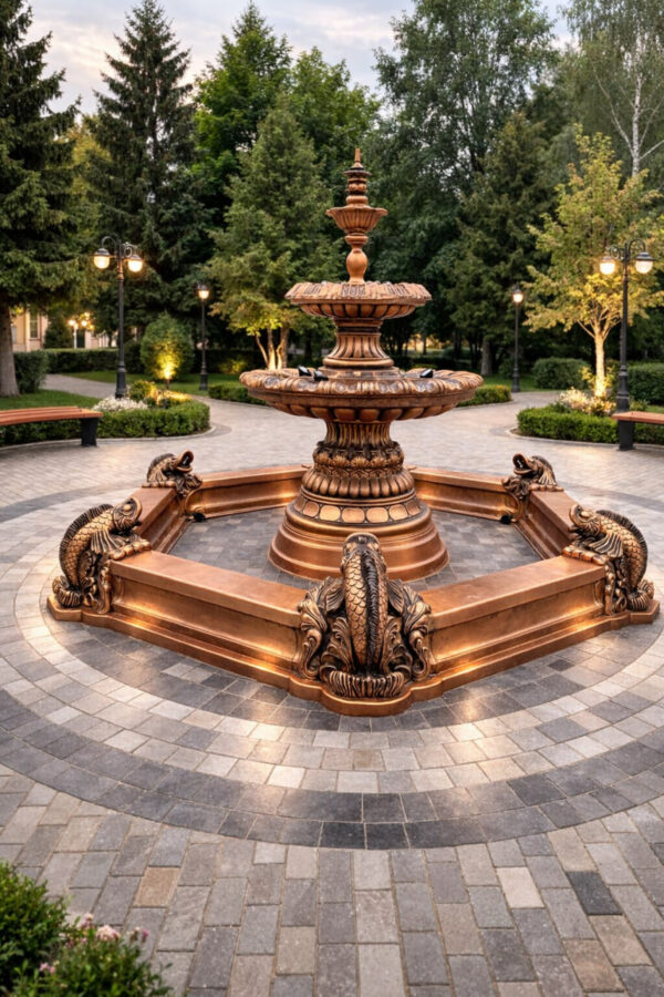 Фонтан Дворцовый классический Ø450 бронзовый 6 fontan dvorczovyj klassicheskij 1