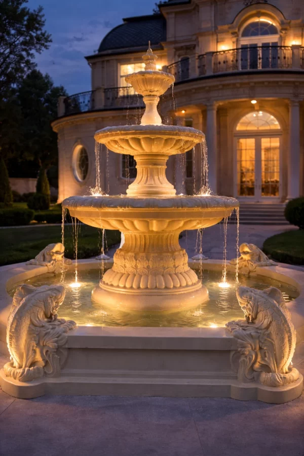 Alternative view of Фонтан Дворцовый бежевый Ø4500