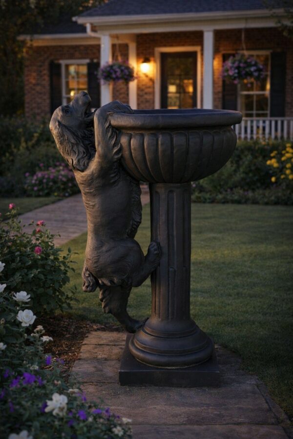 kashpo s sobakoj chernoe 1