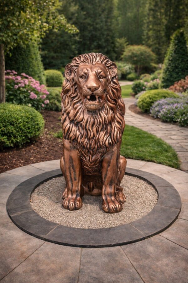 Скульптура Королевский лев для входной группы