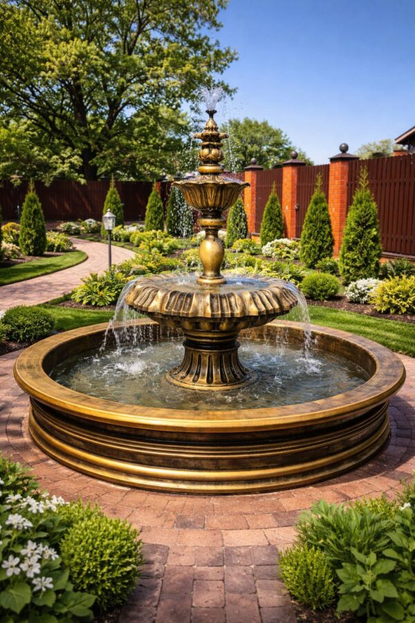 Фонтан королевский золотой