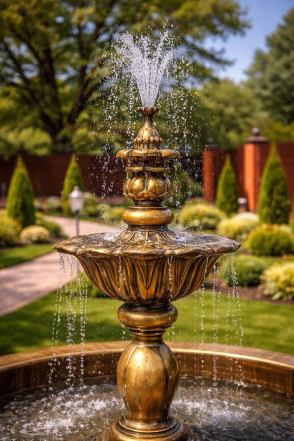 Фонтан королевский золотой