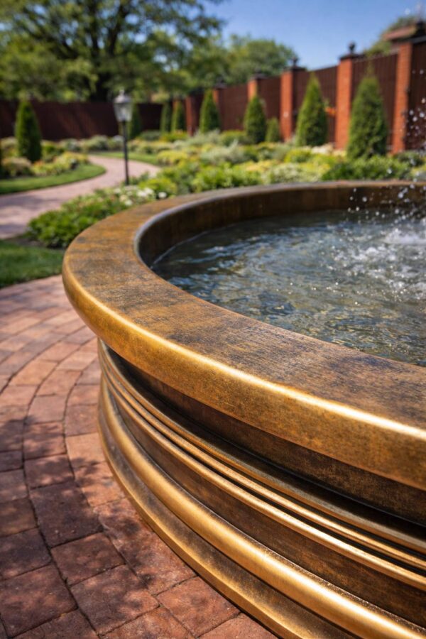 Фонтан королевский золотой