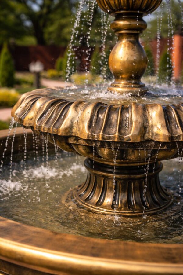 Фонтан королевский золотой