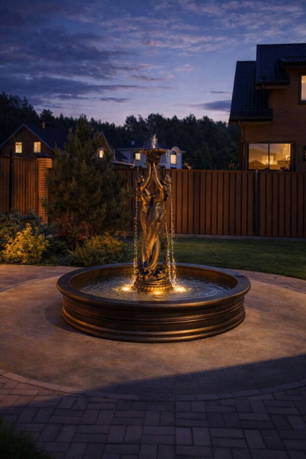 Alternative view of Фонтан Королевский и русалки в античной бронзе