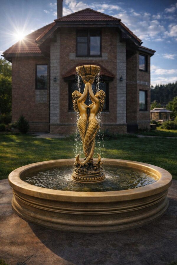 Фонтан Королевский и русалки в золоте