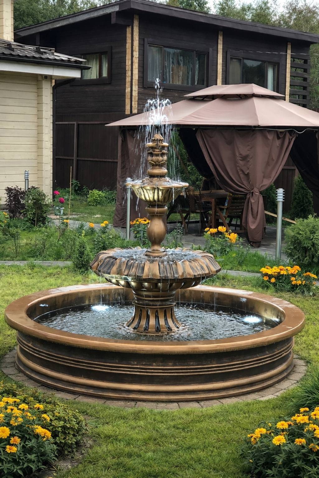 Фонтан Королевский Ø235 см – античная бронза 1 Фонтан королевский античная бронза