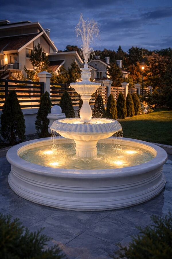 Магазин скульптур и фонтанов 41 Фонтан королевский белый