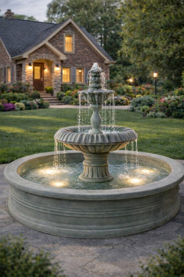 Фонтан королевский бетон