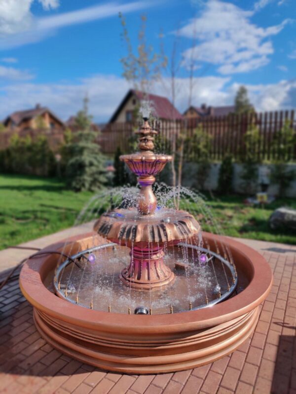 Фонтаны с подсветкой: как бетонные конструкции превращают ваш сад в магическое место 2 temp