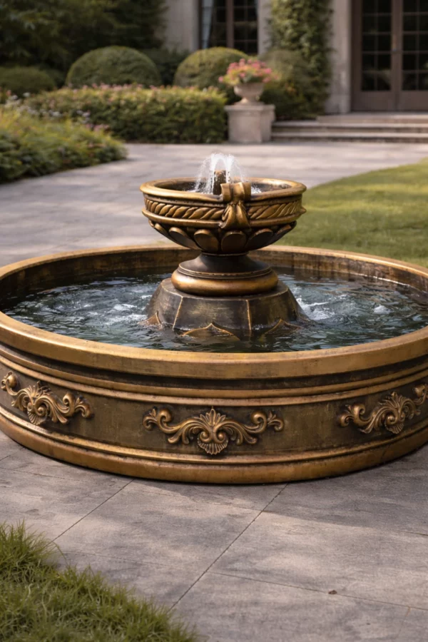 fontan florenciya bronza d150 closeup bowl day