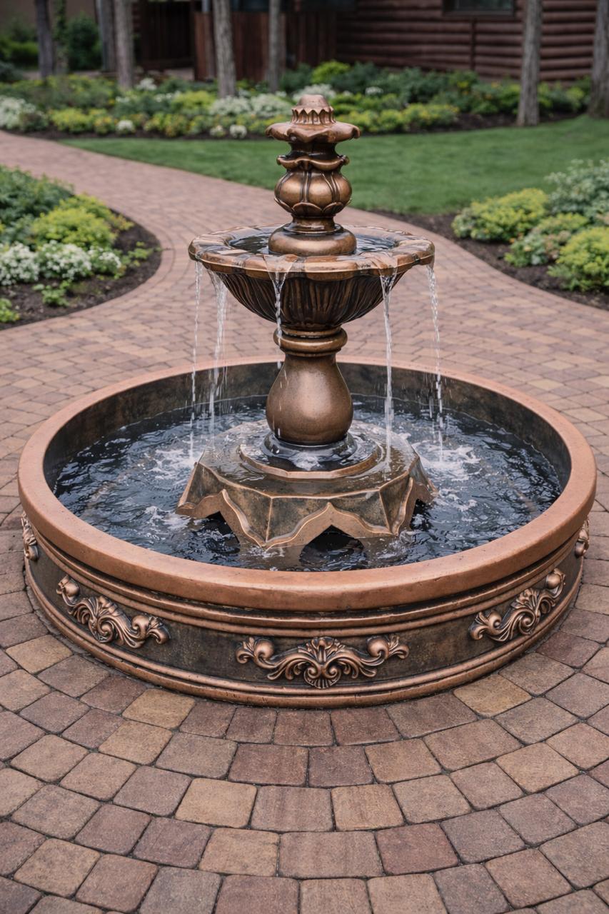 Фонтан «Венеция» в бронзе Ø150 см 6 Фонтан «Венеция» в бронзе Ø150 см — изображение 6