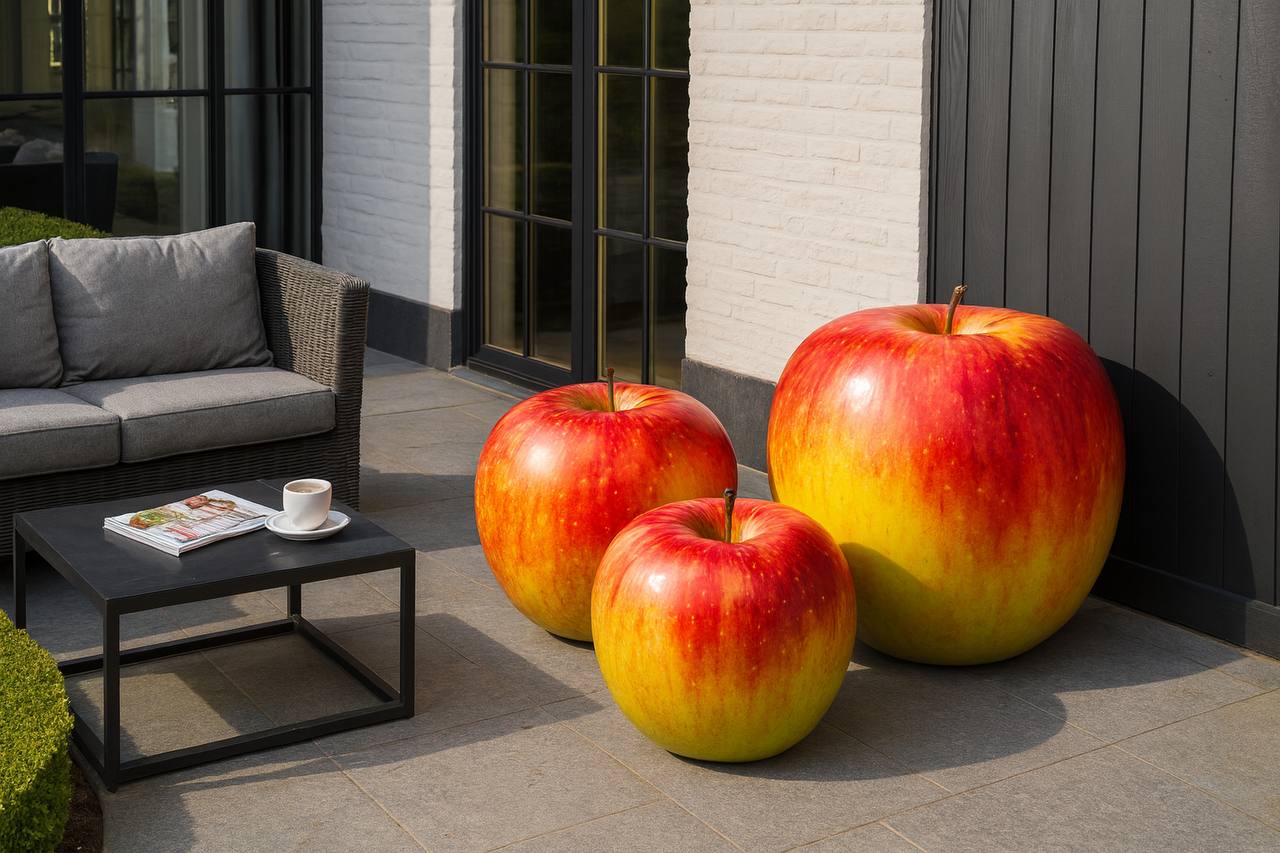 Скульптура Яблоко 3 скульптура из композита яблоко