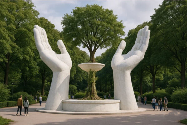 Скульптура руки из композита