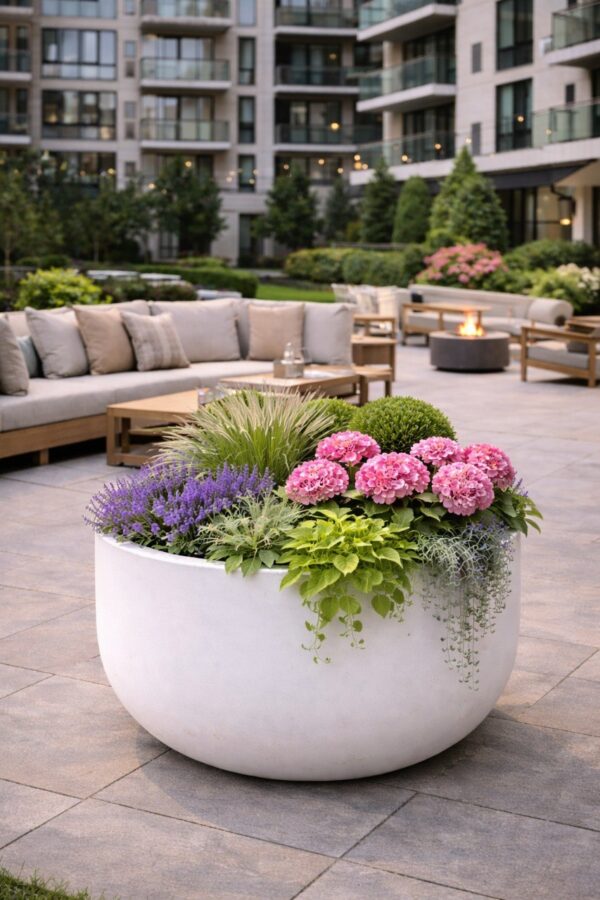 Кашпо Дубай для интерьера и экстерьера