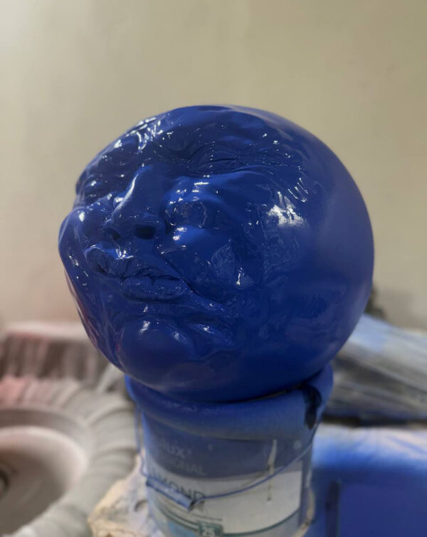 Скульптура "Эмоциональный колобок" ворчун 5 photo 2025 10 14 12 42 20 kopiya