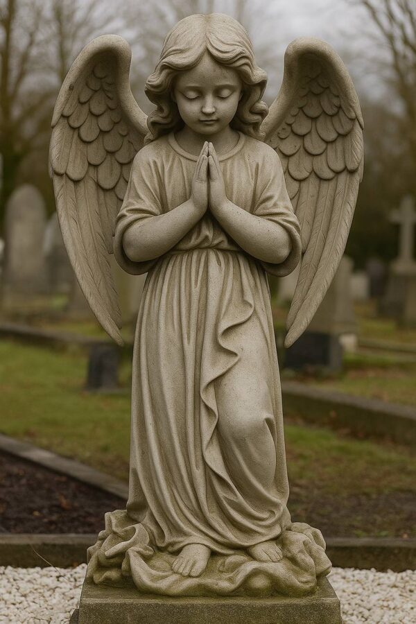 скульптура ангела из бетона