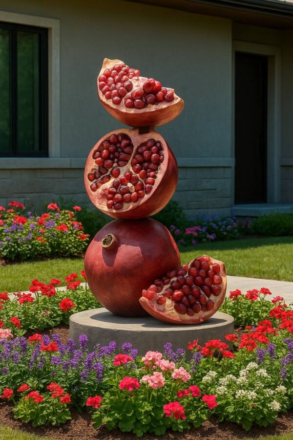 Арт-объект из композита гранат