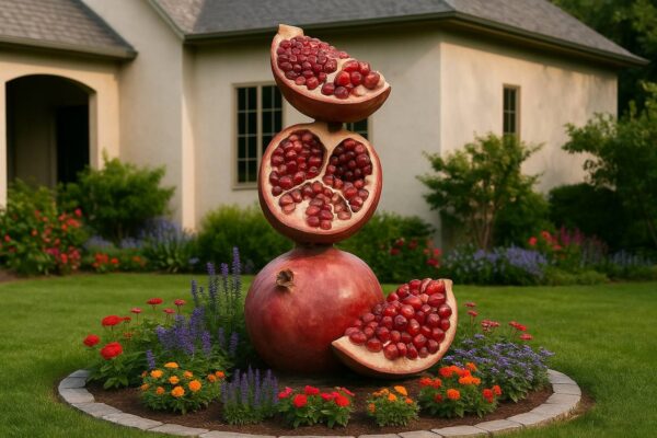 арт-объект из композита гранат