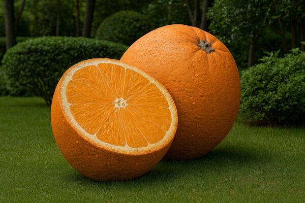 Арт-объект апельсин скульптура из композита