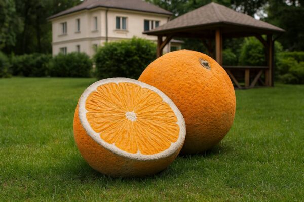 Арт-объект апельсин скульптура из композита