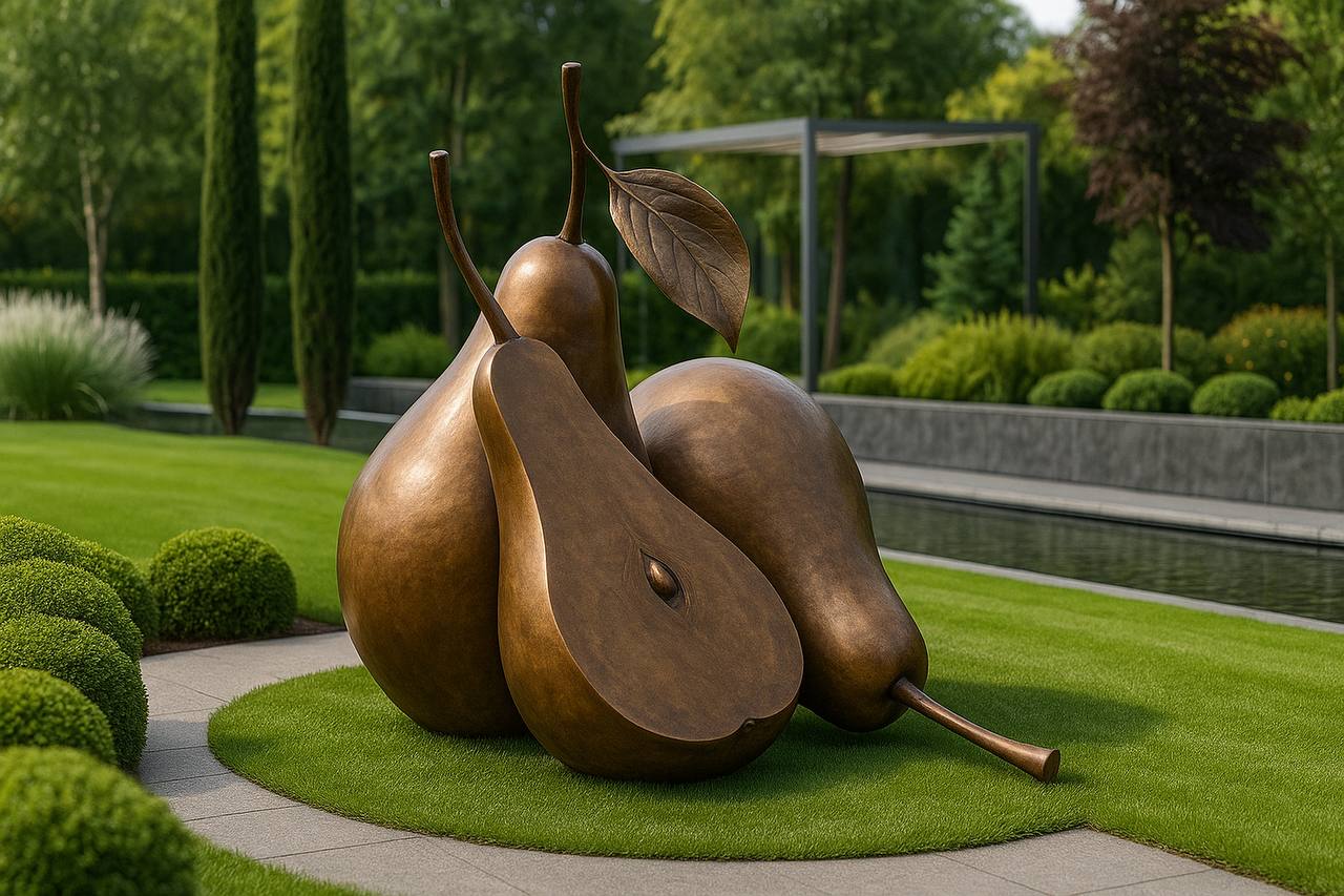 Арт-объект "Груши" 2 арт-объект груша из композита для сада и общественного пространства