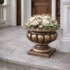 Вазон "Римская чаша" Ø42 H50 см — бронзовый