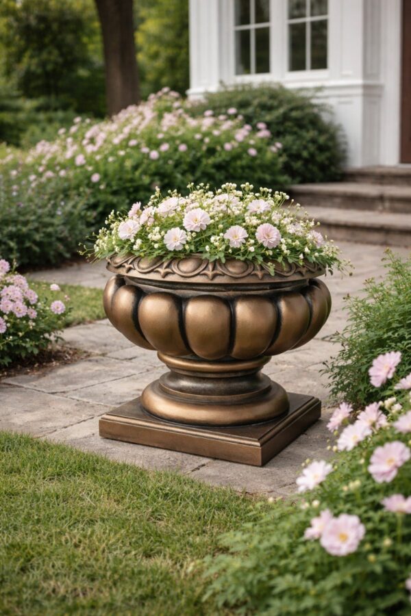 Вазон "Римская чаша" в бронзе 48,5 см