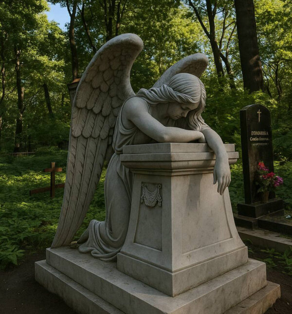 Скульптура скорбящий ангел