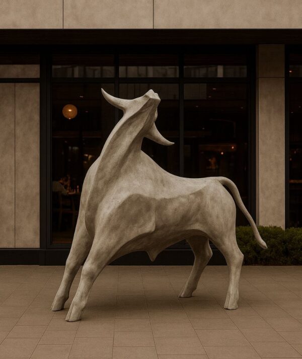 Скульптура Бык из композита