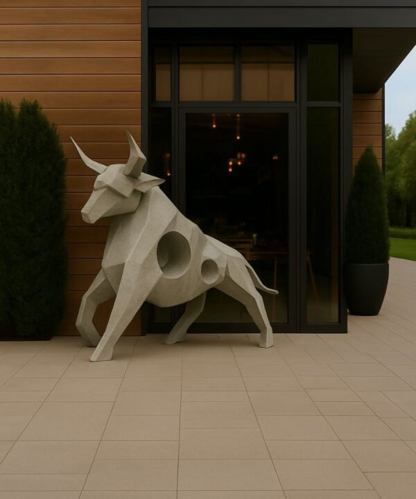 Скульптура быка из композита