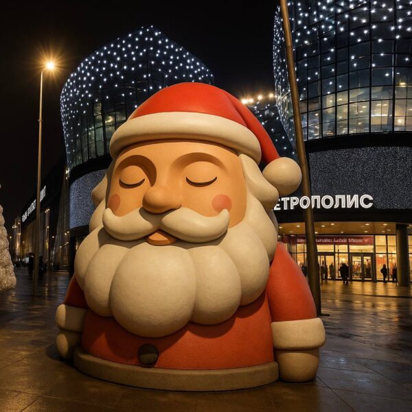 скульптура дед мороз из композита