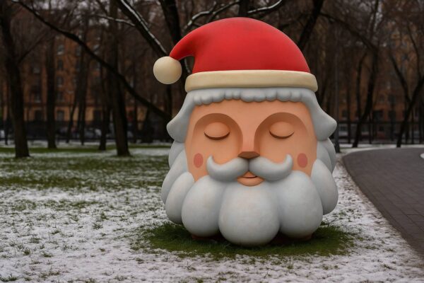 скульптура дед мороз из композита