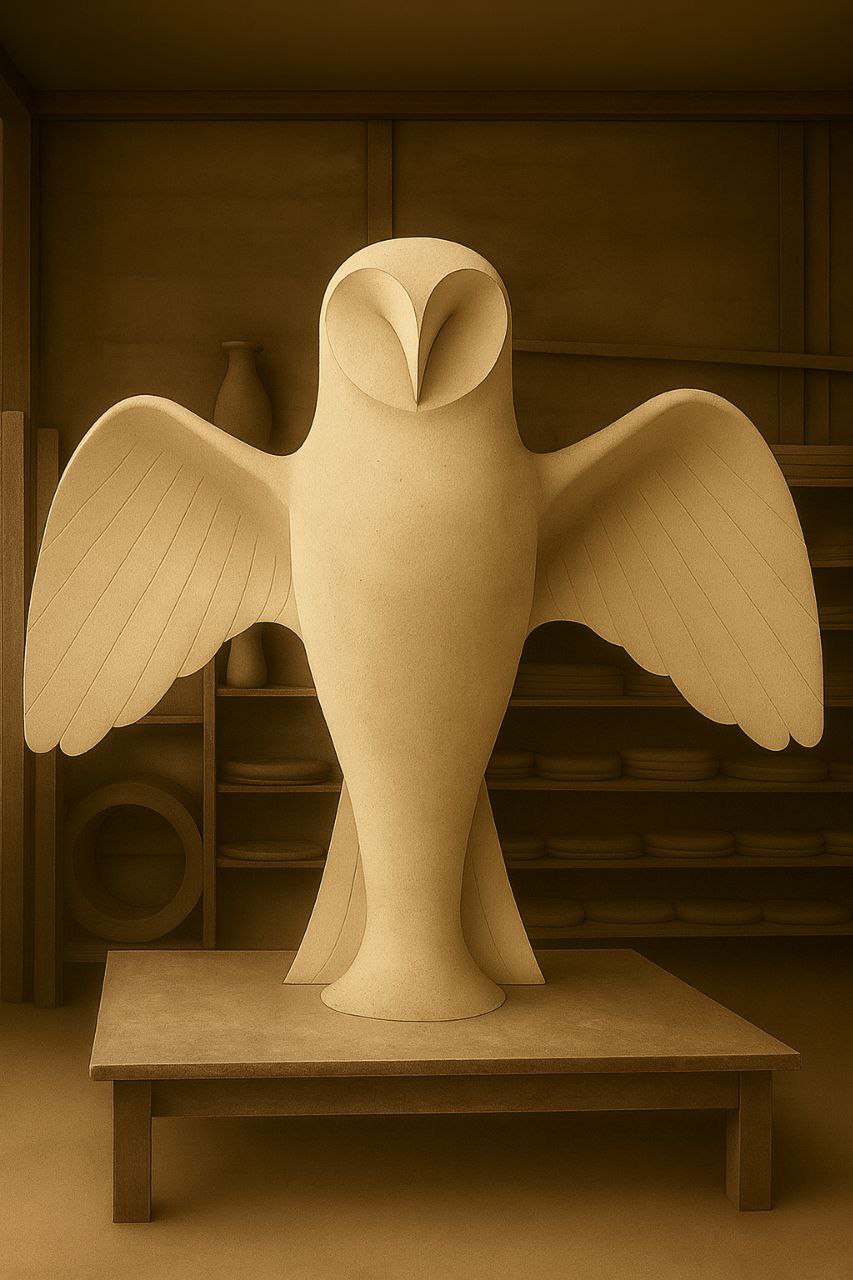 Скульптура Сова с распахнутыми крыльями 1 Скульптура Сова с распахнутыми крыльями