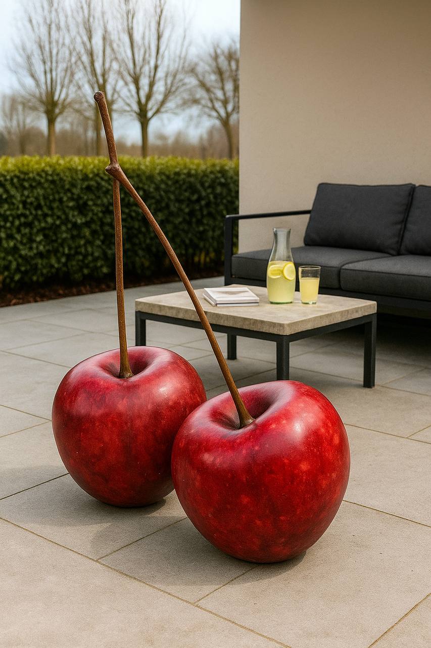 Арт-объект "Вишни" 1 Скульптура вишни из композита арт-объект для сада