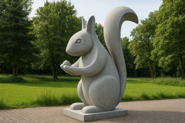 Скульптура белка с орешком из композита