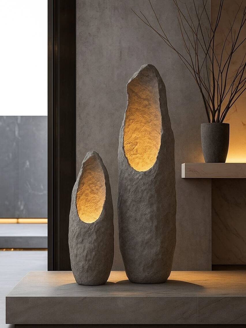 Арт-объект "Скала" 2 Арт-объект с подсветкой из композита