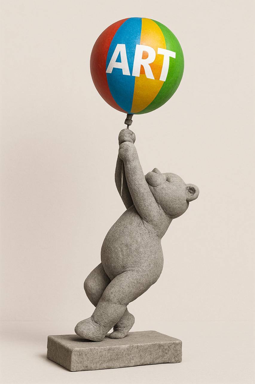 Скульптура "Мишка с шариком" 2 9bcba2d3 580f 464d ae04 0a001e125acd