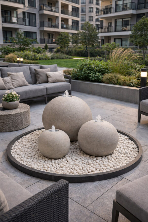 Фонтан Орбис для экстерьера и интерьера