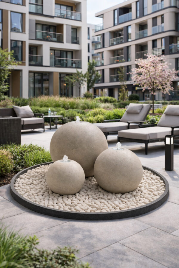 Фонтан Орбис для экстерьера и интерьера