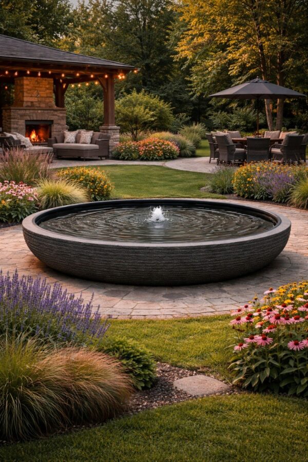 Фонтан Сарагоса для ландшафта